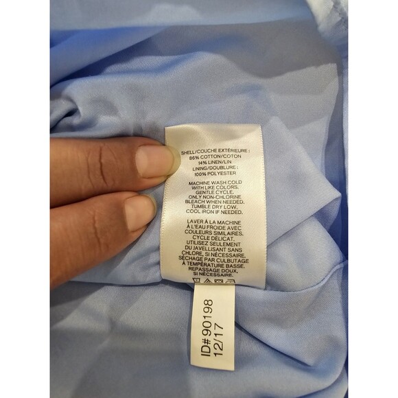 Express Women's Blue/White Striped Sleeveless Mini Dress Size 0 - Picture 6 of 7